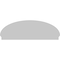 Ekena Millwork Elliptical Sunburst Architectural Grade PVC Combination Pediment, 74"W x 25-3/8"H x 2-3/4"P PEDPC074X255ELL01 - alternate 2